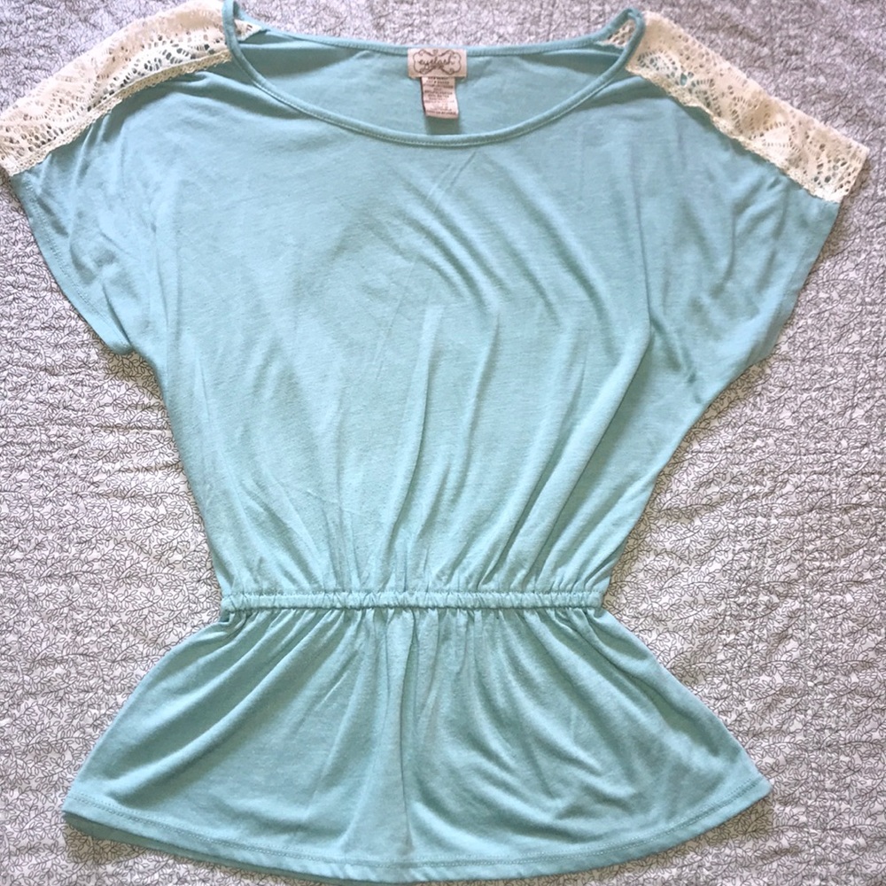 Eyelash Peplum Bottom Top